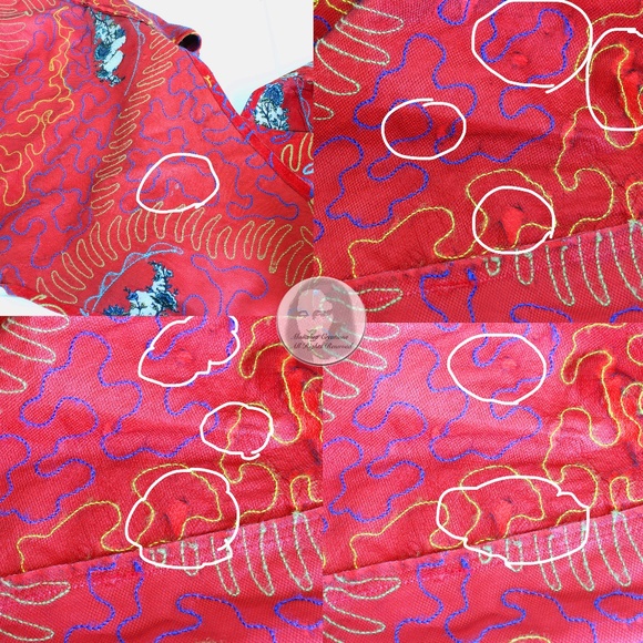 OMO Norma Kamali Bag Giant Feedbag Crossbody Extra Large Suede Embroidery Rare - Picture 15 of 15